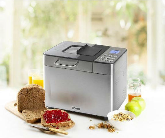 Domo B3971 Mașină de pâine cu o putere de 550W și o capacitate de 1000gr cu 18 programe