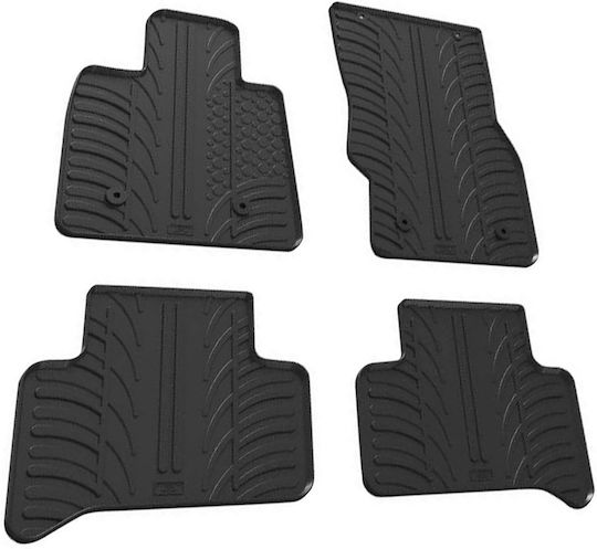 Lampa Set of Front and Rear Mats 4pcs Tray Type for Alfa Romeo Stelvio Black