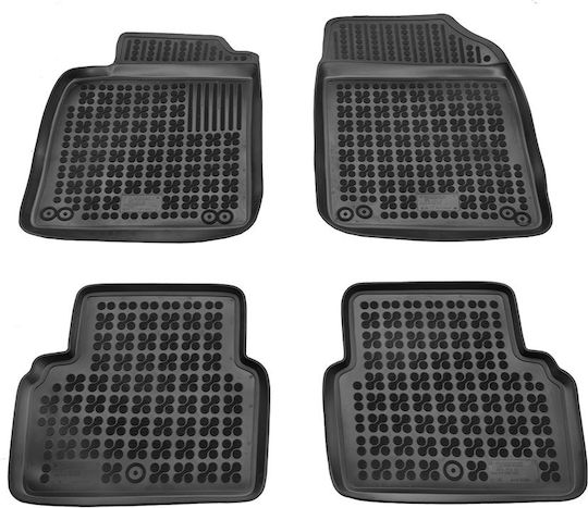 Rezaw Plast Set of Front and Rear Mats 4pcs for Saab 9-3 2002-2015 Black