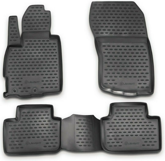 Novline Set of Front and Rear Mats 4pcs Tray Type for Mitsubishi Asx Gray