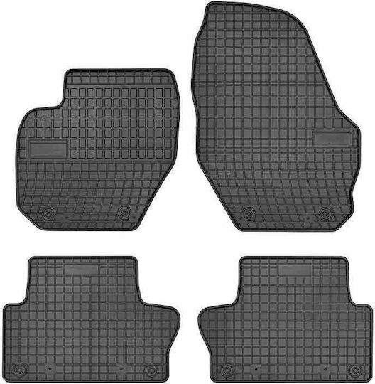 Frogum Set of Front and Rear Mats 4pcs for Volvo S60 / S80 / V60 / XC 60 2008+ Black