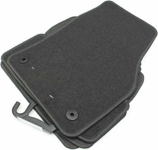 Petex Set of Front and Rear Mats 4pcs for Seat Ateca 2016+ Black