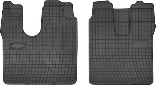 Frogum Front Mats 2pcs from Rubber for MAN TGL Black