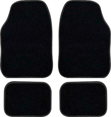 Autoline Vordere und hintere Auto Fußmatten Set Universal 4Stück aus Teppichboden Gray