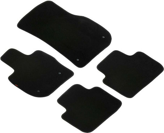 Lampa Set of Front and Rear Mats 4pcs from Carpet for BMW X3 Black