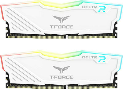 TeamGroup Delta RGB 16GB DDR4 RAM με 2 Modules (2x8GB) και Ταχύτητα 3600 για Desktop