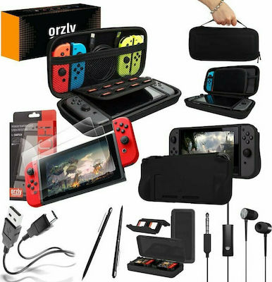 Orzly Essential Pack Kit pentru Comutator în culoarea Negru