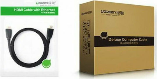 Ugreen HDMI 2.0 Premium High Speed 4K 60Hz HDR Cable HDMI male - HDMI male 10m Μαύρο