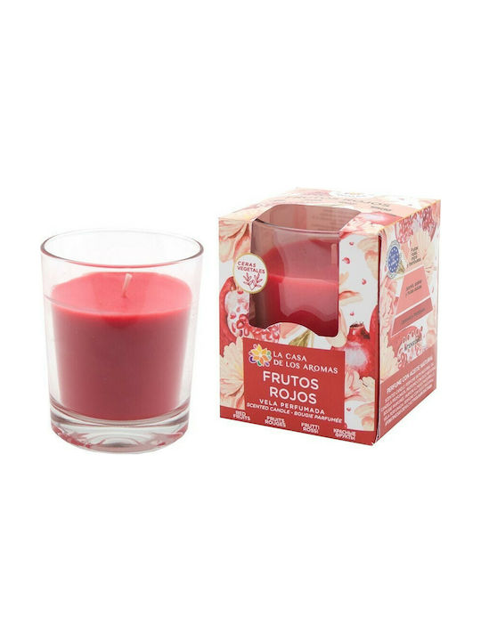 La Casa de los Aromas Scented Candle Jar with Scent Red Fruits Red 140gr 1pcs