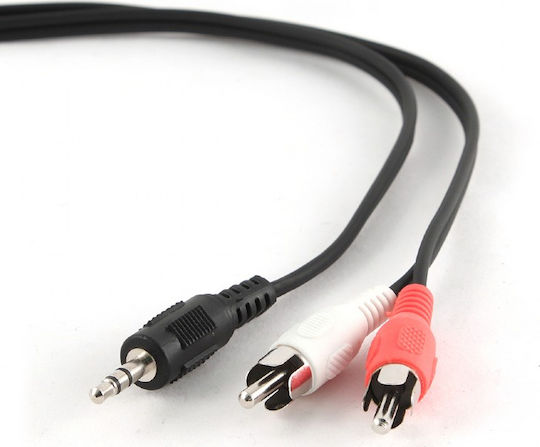 Gembird Gembird 3.5mm Male to RCA Male Audio Cable Black 1.5m