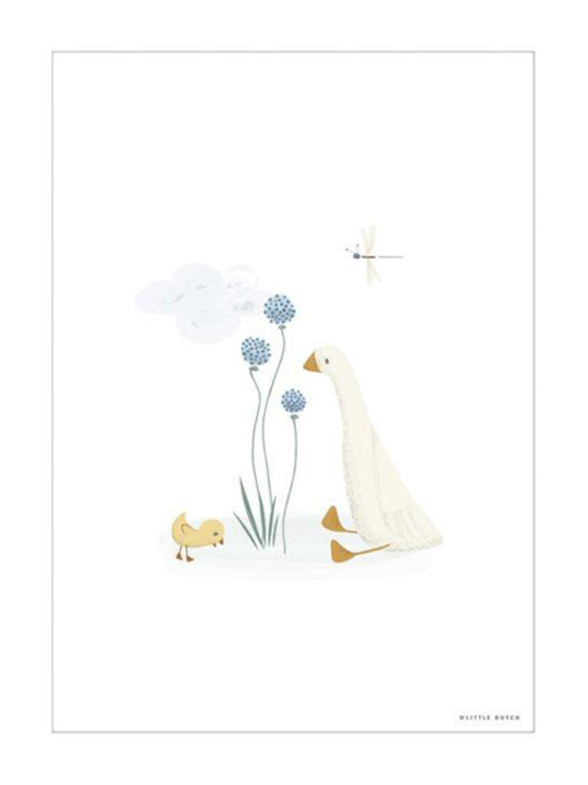 Little Dutch Kinderposter Little Goose Doppelseitig 29.7x42cm