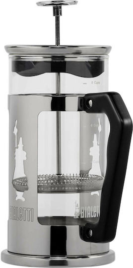 Bialetti Preziosa Cafetieră Cu Filtru Manual Din Oțel Inoxidabil Argintie 1lt