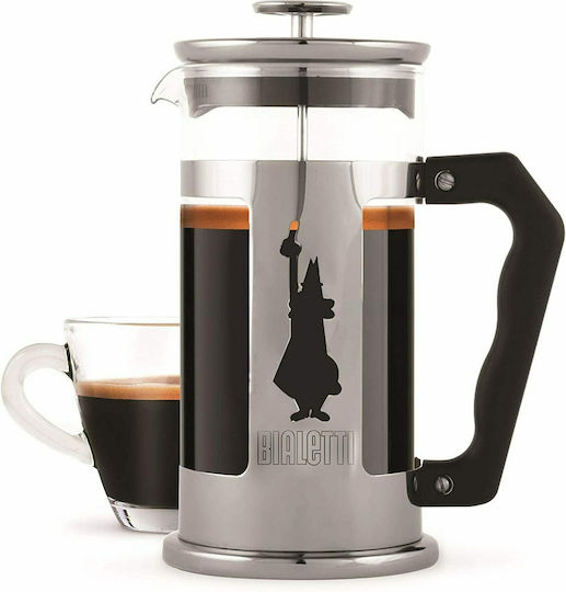 Bialetti Preziosa Cafetieră Cu Filtru Manual Din Oțel Inoxidabil Argintie 1lt