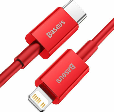 Baseus Superior USB-C to Lightning Cable 20W Κόκκινο 1m (CATLYS-A09)