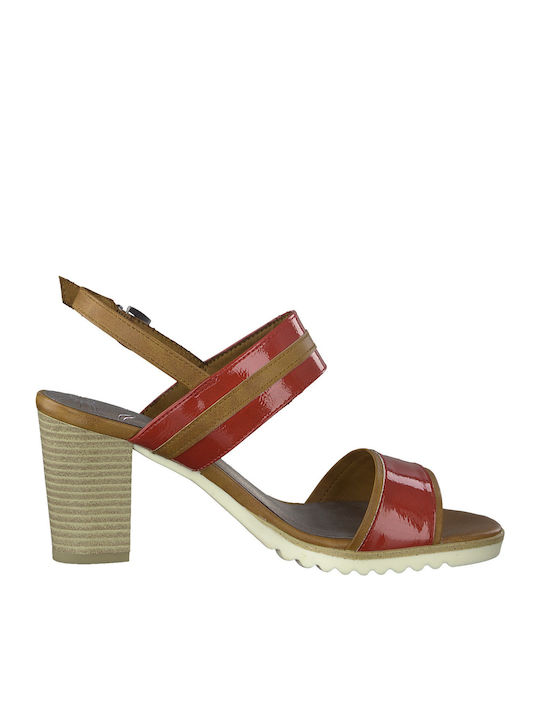 Marco Tozzi Platform Women's Sandals Red