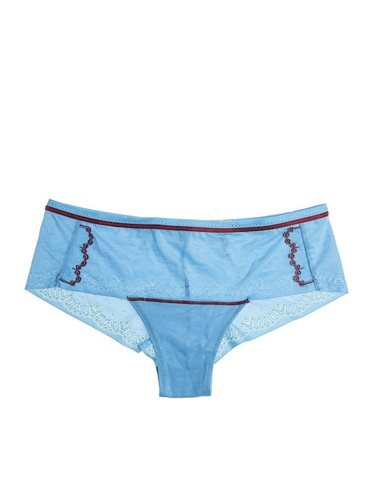 Luna Penelope 23202 Damen Boxer mit Spitze Türkis