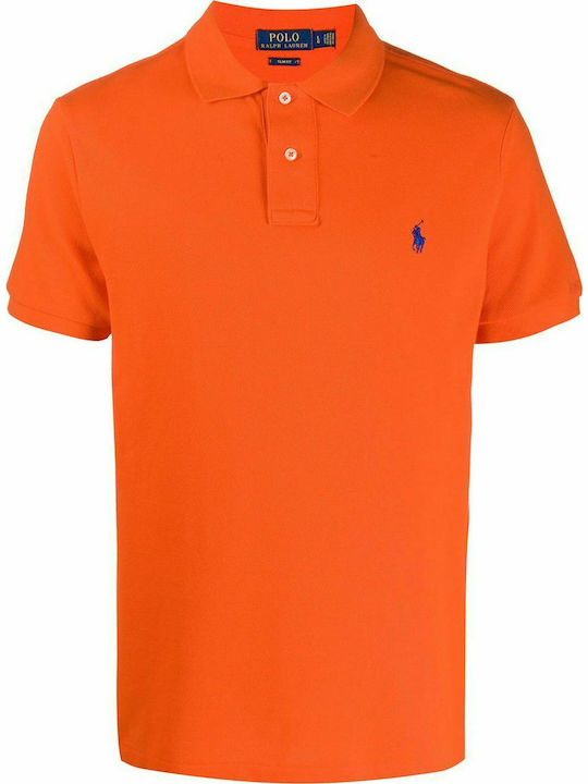 Ralph Lauren Herren Kurzarmshirt Polo Orange 71...