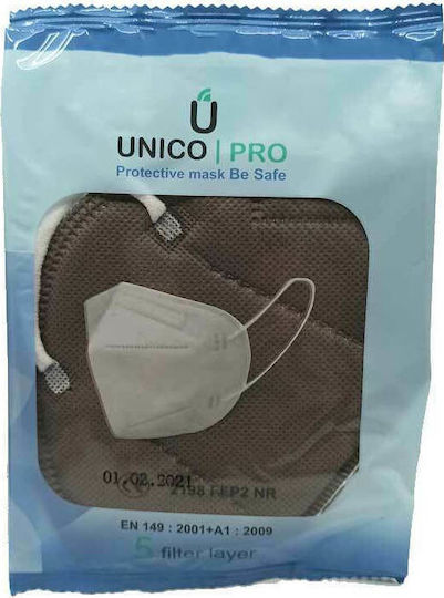 Unico Pro Μάσκα Προστασίας FFP2 σε Γκρι χρώμα 25τμχ