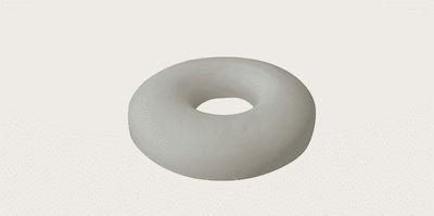 Amve Latex Donut Seat Cushion 42x20cm 11632