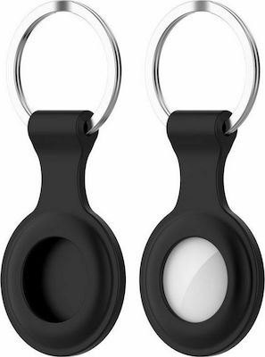 Tech-Protect Icon Silicone Keychain Case for AirTag Black