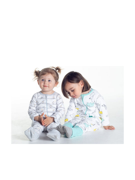 Owli Summer Sleeping Bag with Feet Zoo Zoo 0.2 Tog Yellow