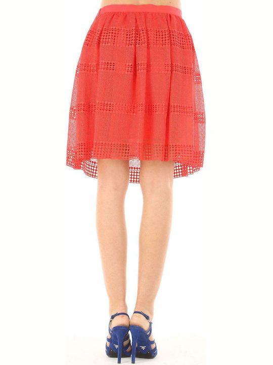 Michael Kors MS77ENB651 Mini Skirt in Red color