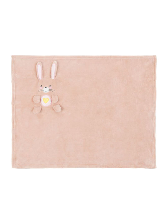 Kikka Boo Κουβέρτα Αγκαλιάς & Λίκνου 3D Bunny με Ζωάκι 75x100εκ.