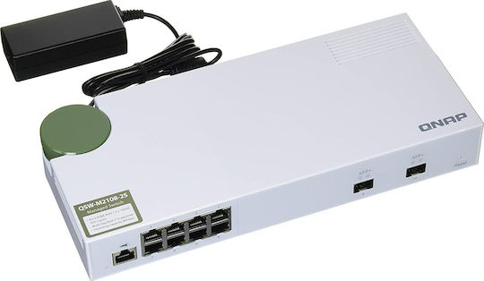 QNap QSW-M2108-2S Managed L2 Switch με 8 Θύρες Gigabit (1Gbps) Ethernet και 10 SFP Θύρες