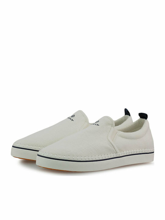 Gant Frezno Men's Canvas Slip-Ons White