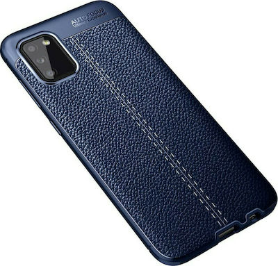 Ancus Autofocus Shock Proof Back Cover Δερματίνης Navy Μπλε (Galaxy A02s)