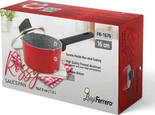 Luigi Ferrero FR-1676 Κατσαρολάκι Γάλακτος από Αλουμίνιο 1.2lt / 16cm