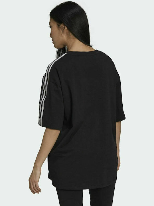 Adidas Adicolor Classics Damen Sport Oversized T-Shirt Schwarz