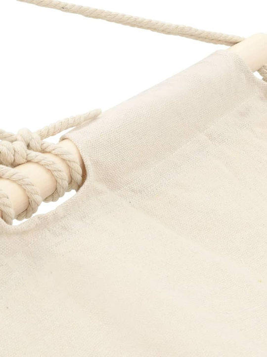 vidaXL Aiură material textil Cremă 210x150buc