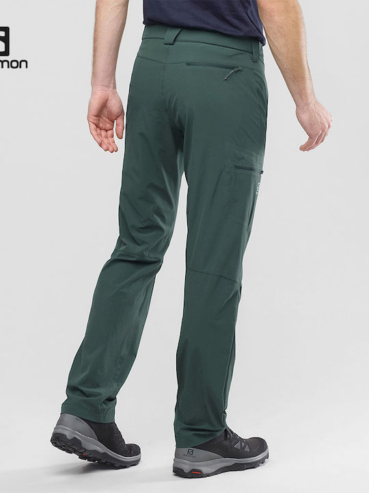 Salomon Wayfarer Straight Men's Hiking Long Trousers Green
