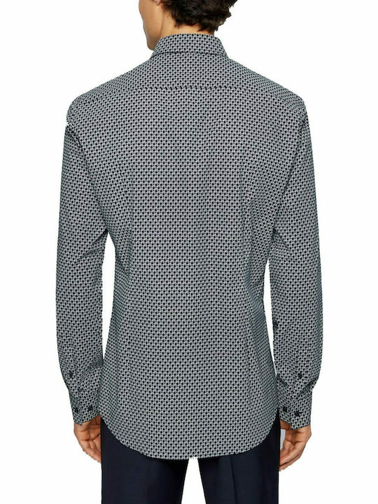 Hugo Boss Men's Shirt Long Sleeve Cotton Light Blue