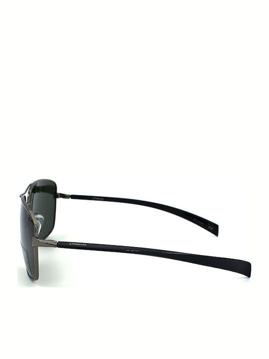 Polaroid Sonnenbrillen mit Gray Rahmen und Schwarz Polarisiert Linse PLD2023/S BGY/H8