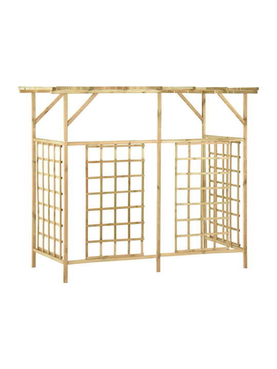 Πέργκολα Κήπου από Ξύλο 200x80x168cm Μπεζ 316064 Πέργκολα Κήπου από Ξύλο 200x80x168cm Μπεζ 316064