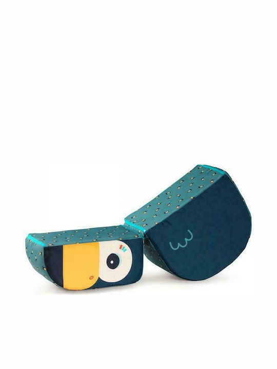 Beanbag Pablo with Armrests Blue 50x40x22cm