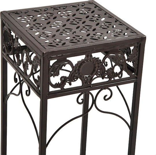 Outsunny Suporturi de plante Metalice Negre 30bucx30bucx70buccm. 3buc
