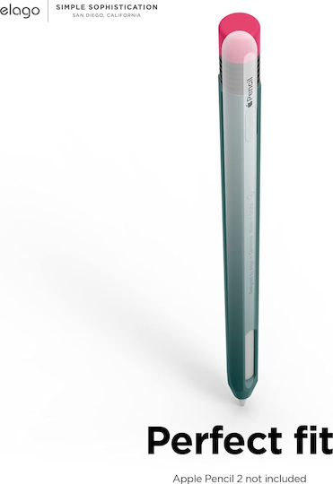 Elago Stylus Case Classic for Apple Pencil 2nd Gen in Midnight Green color