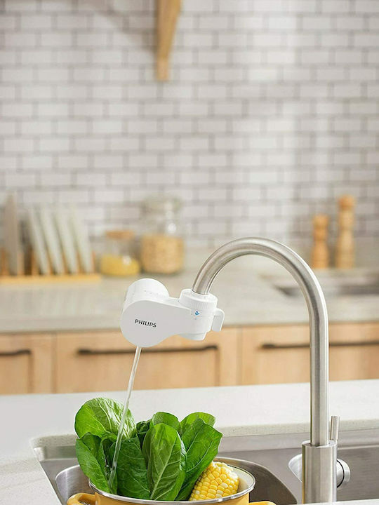Philips Ersatz-Wasserfilter für Wasserhahn aus Aktivkohle X-guard 0.1 μm (Mikrometer)