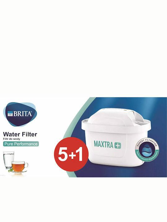 Brita Water Filter Replacement for Pitcher made of Activated Carbon Maxtra+ Pure Performance 6pcs