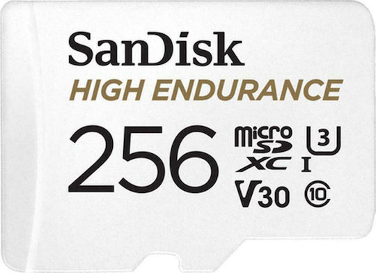 Sandisk High Endurance microSDXC 256GB U3 V30 UHS-I с адаптер