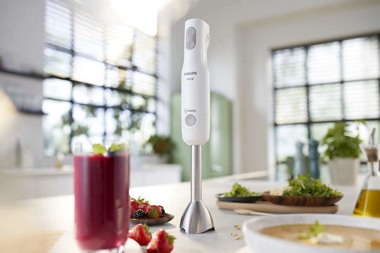 Philips Daily Collection ProMix Ръчен Блендер с Неръждаема Пръчка 700W Бял
