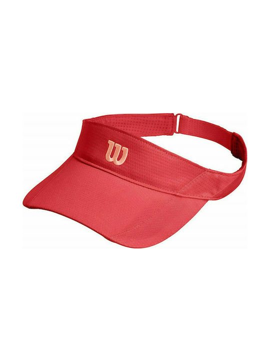 Wilson Rush Knit Ultralight Visor Hat Orange