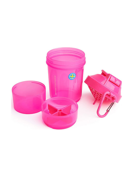 SmartShake Original2Go Plastic Protein Shaker 600ml Pink