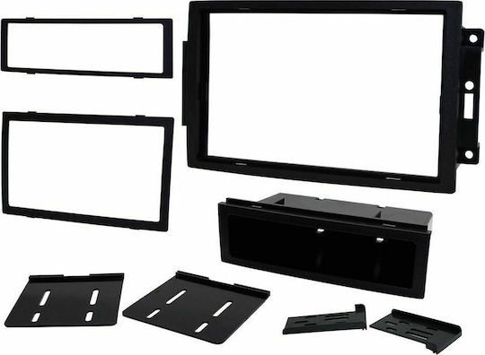 Connects2 DIN Fascia Panels 2 Din Chrysler, Jeep, Dodge Front Panel with Factory NAVI for Jeep Commander