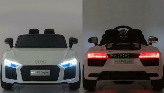 Audi R8 Spyder Διθέσιο με Τηλεκοντρόλ Licensed 12 Volt Λευκό για 1+ Ετών