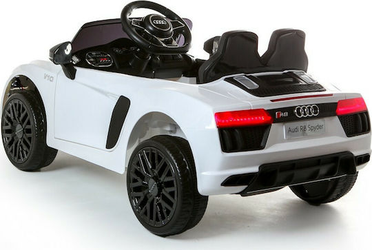 Audi R8 Spyder Διθέσιο με Τηλεκοντρόλ Licensed 12 Volt Λευκό για 1+ Ετών
