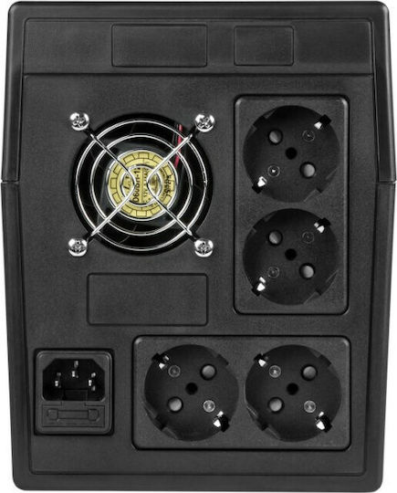 Rebel Micropower 1500 UPS Off-Line 1500VA 900W με 5 Πρίζες
